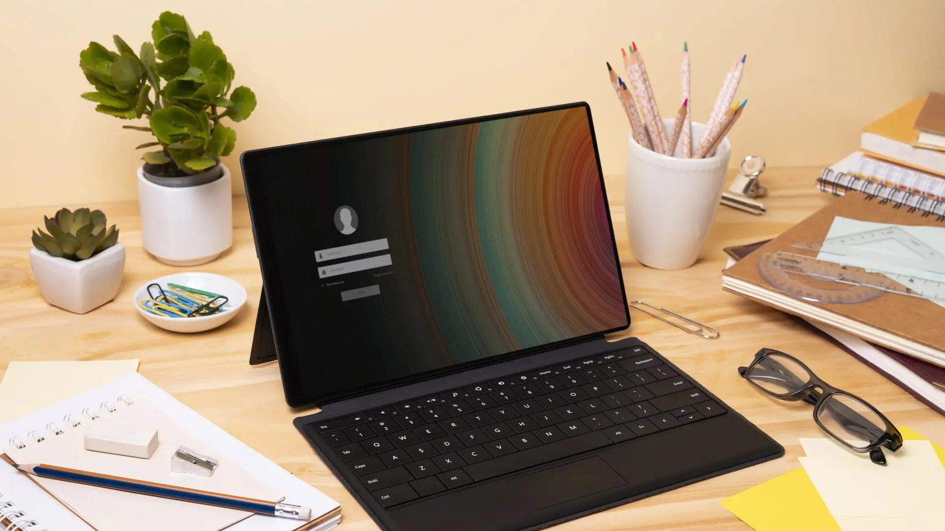 kennertech Un portátil en un escritorio con una pantalla que muestra el escritorio de Windows 10. La imagen ilustra el contexto de la finalización del soporte para Windows 10, recordando a los usuarios la importancia de actualizar a una versión más reciente del sistema operativo para mantener la seguridad y el rendimiento del dispositivo.