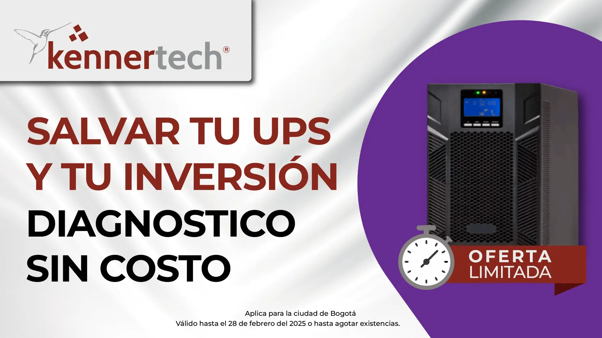 Kennertech Servicio de diagnóstico y reparación de UPS para garantizar el rendimiento y la eficiencia energética de tus equipos.